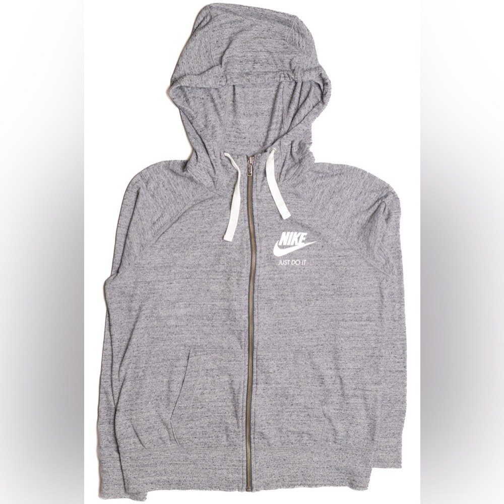 Nike Grey Zipper Hoodie - size M